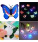 New 3D Led Butterfly 10Pcs Wall Stickers Night Light Lamp Glowing Wall Decor
